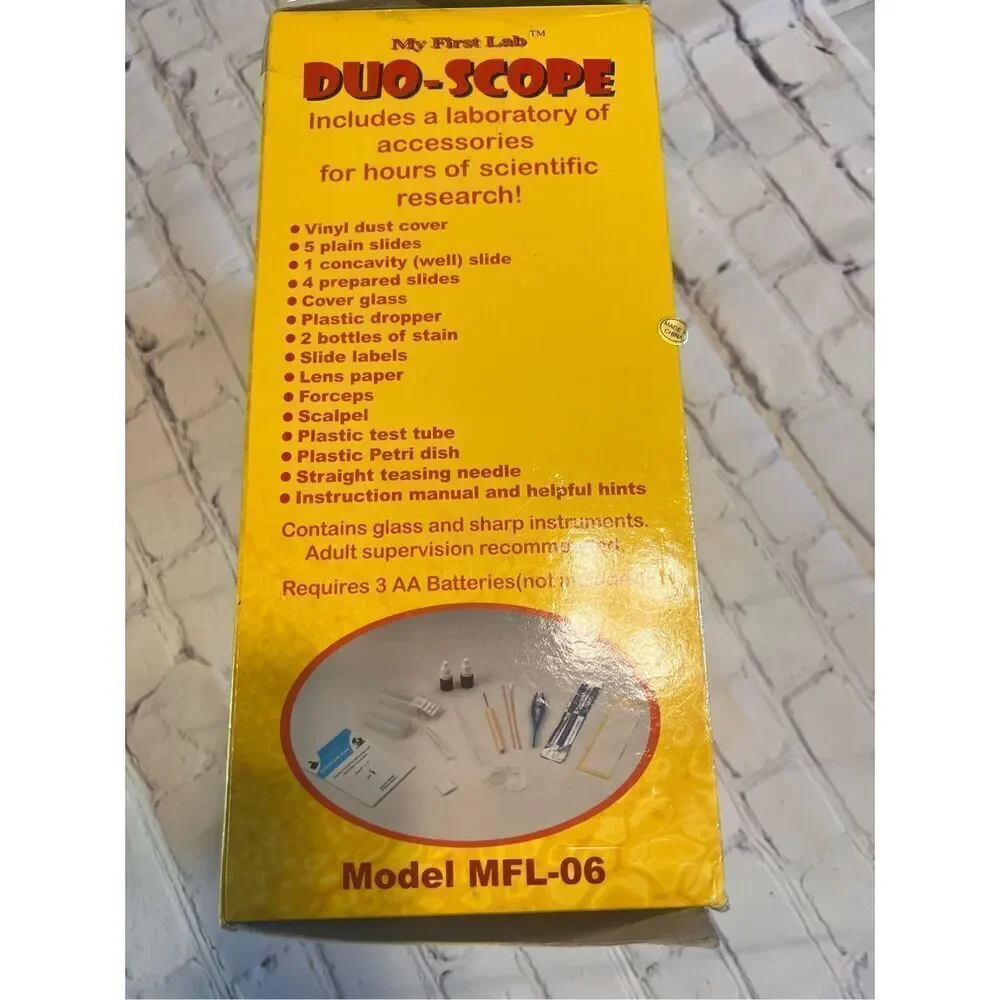 My First Lab Duo-Scope Kids Microscope Model MFL-06 Science Learning Homeschool